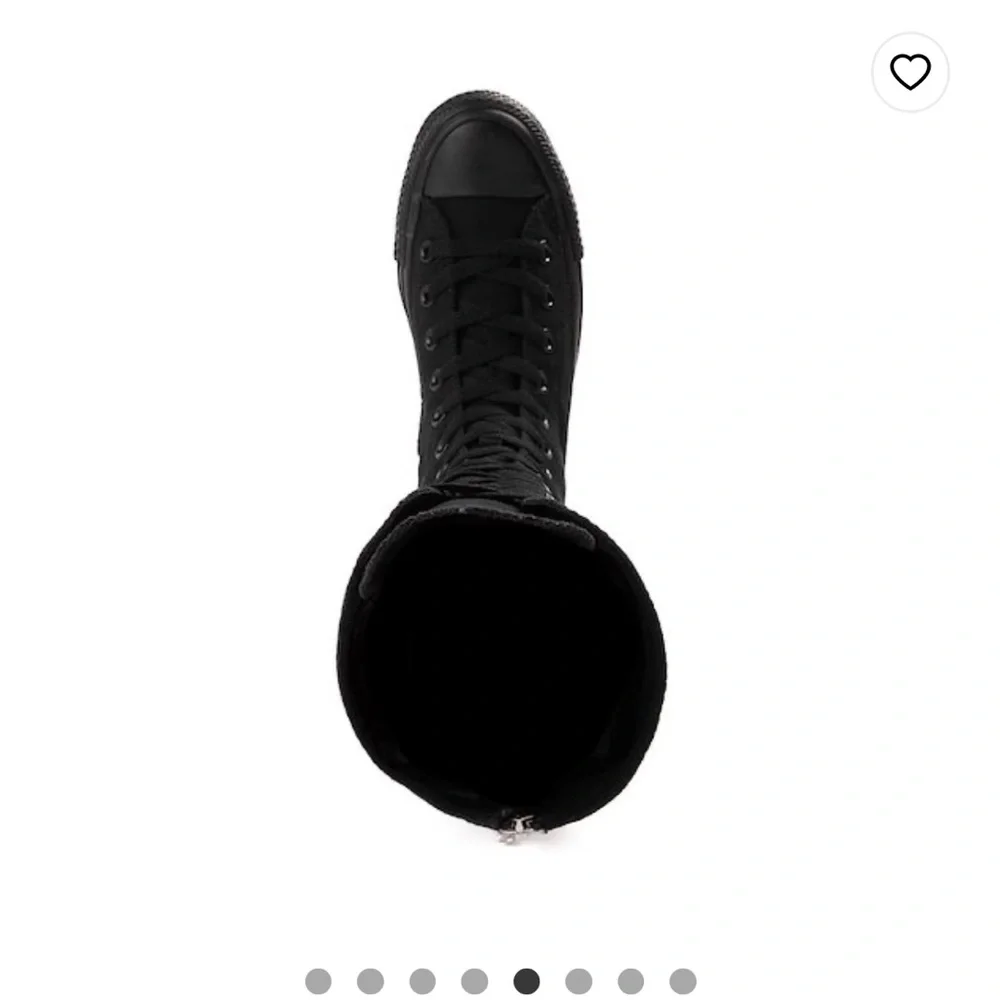 Converse Black Monochrome Knee-High Sneakers_9